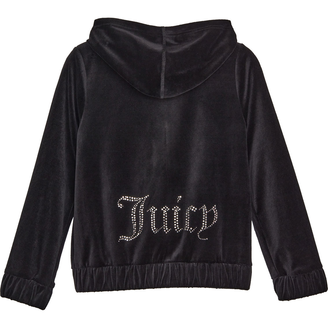 Juicy Couture Girls Velour Logo Back Zip-up Hoodie | Girls 7-16 ...