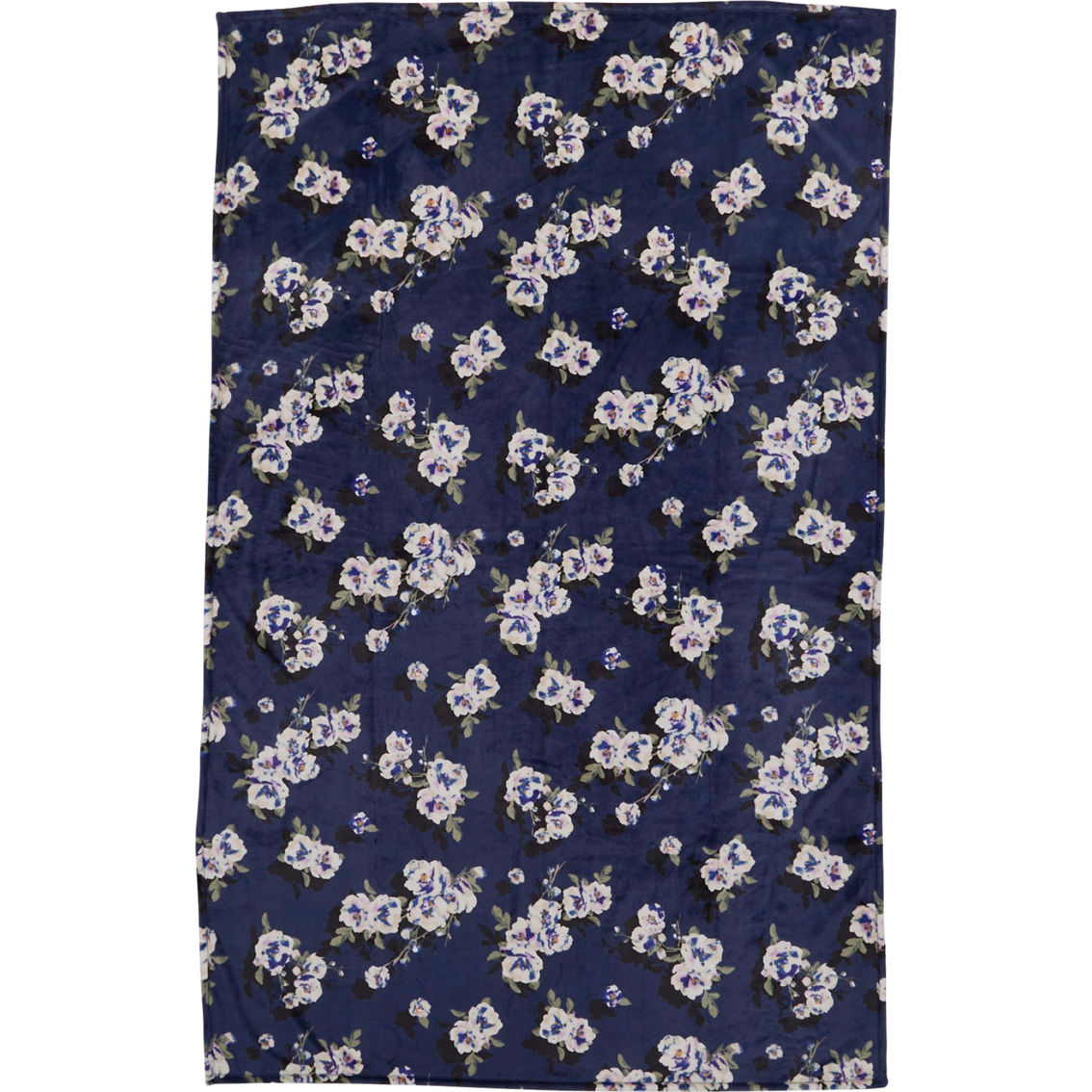Vera Bradley Plush Throw Blanket, Blooms And Branches Navy | Blankets ...