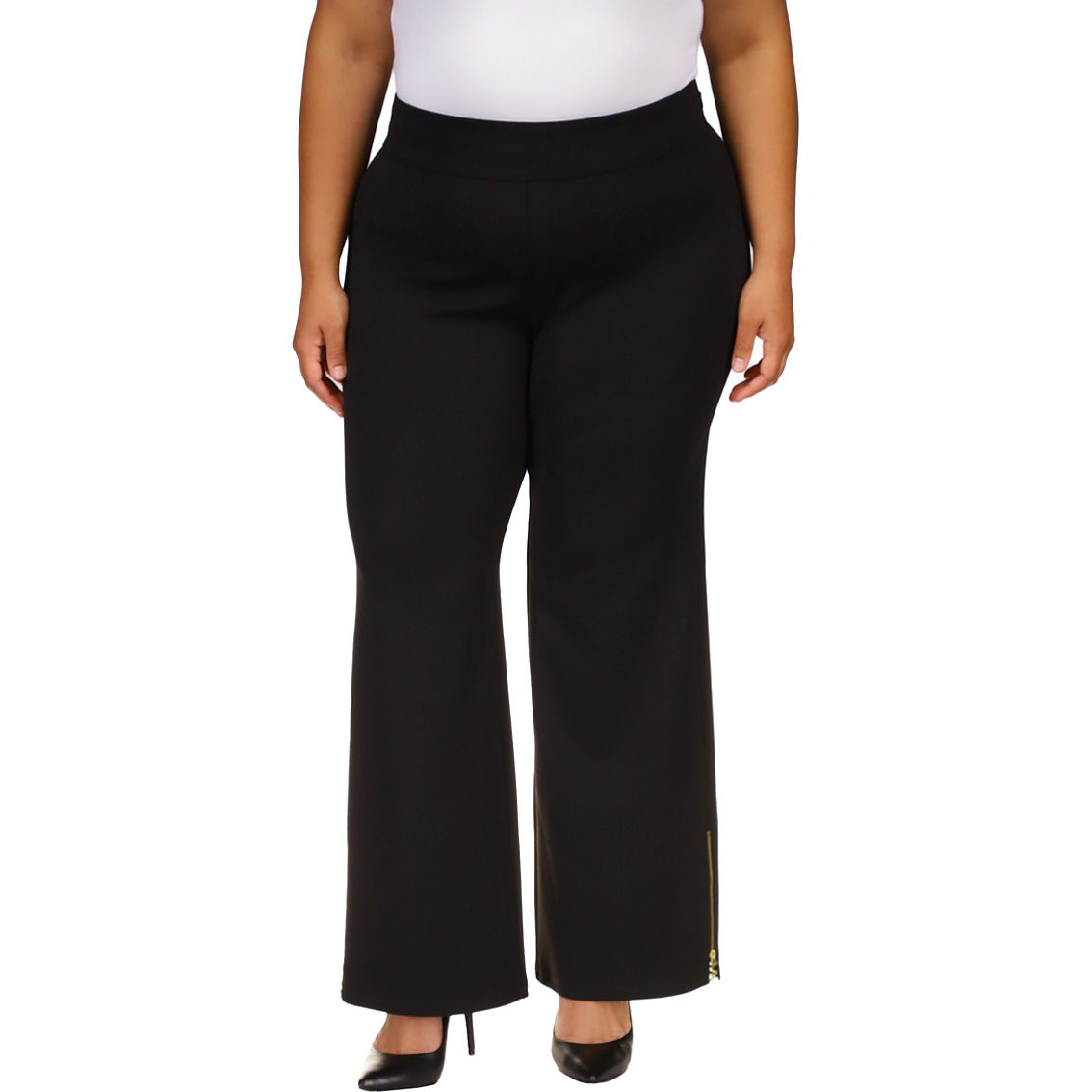 Michael Kors Plus Size Full Length Zip Split Pants | Pants | Clothing ...