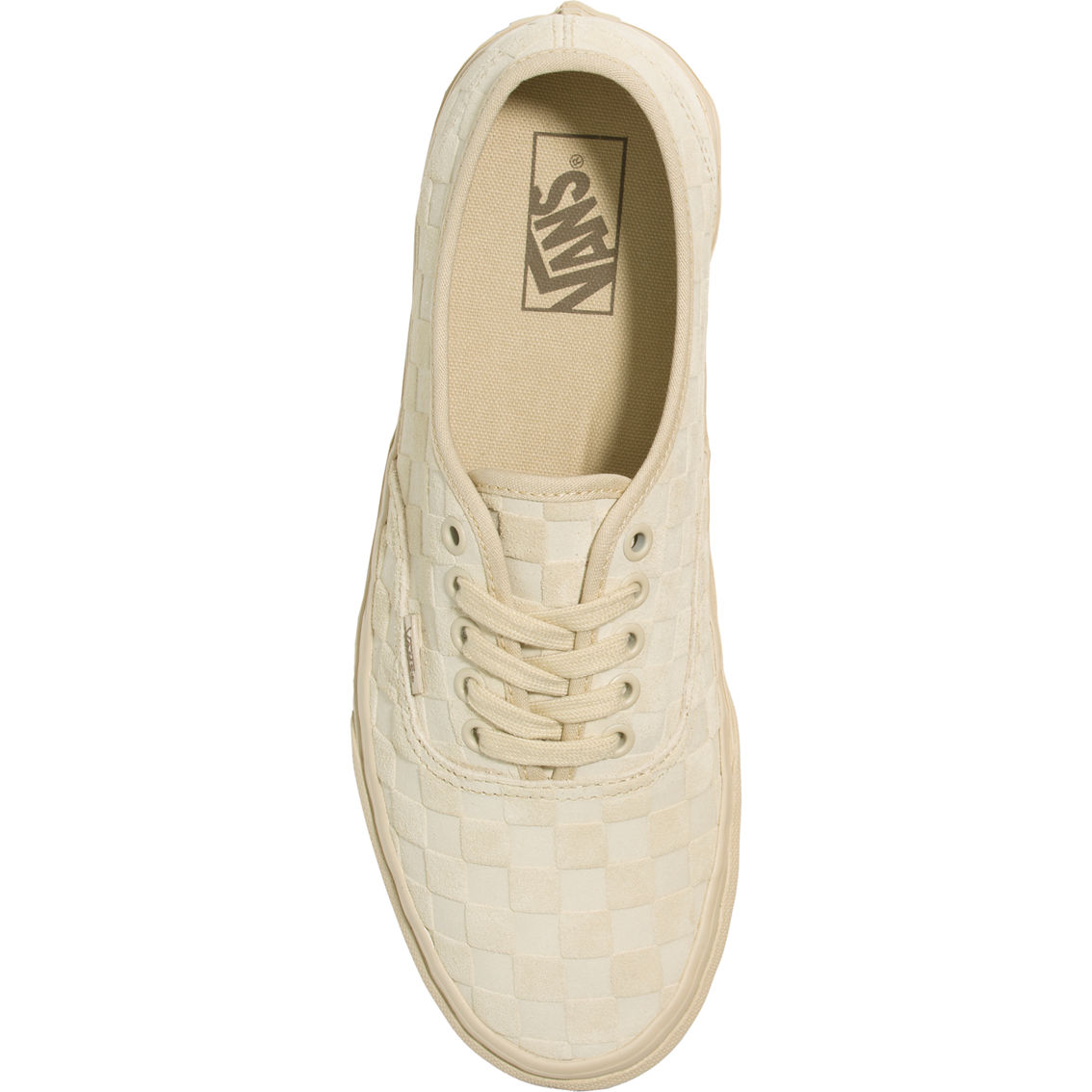 Vans Men's Authentic Mono Sneakers Checkerboard Tan - Image 3 of 4
