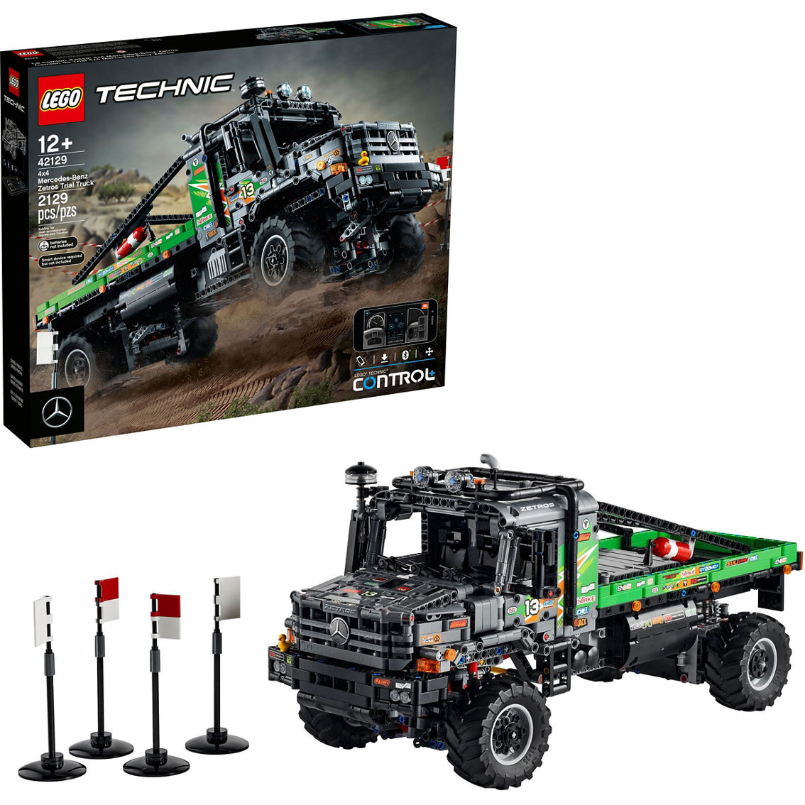 LEGO Technic App-Controlled 4x4 Mercedes-Benz Zetros Trial Truck 42129 - Image 3 of 10