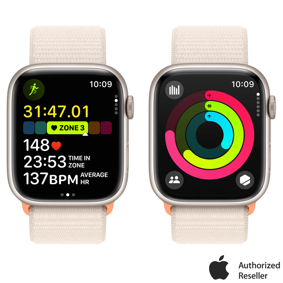 Apple Watch Series 9 GPS Cell 45mm Aluminum Case with Sport Loop Band - Image 7 of 10