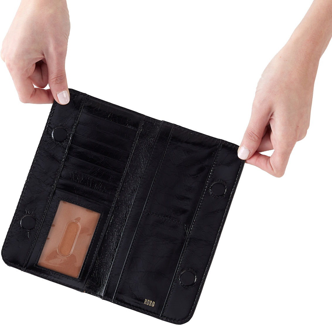 HOBO Angle Large Wallet, Black - Image 3 of 3