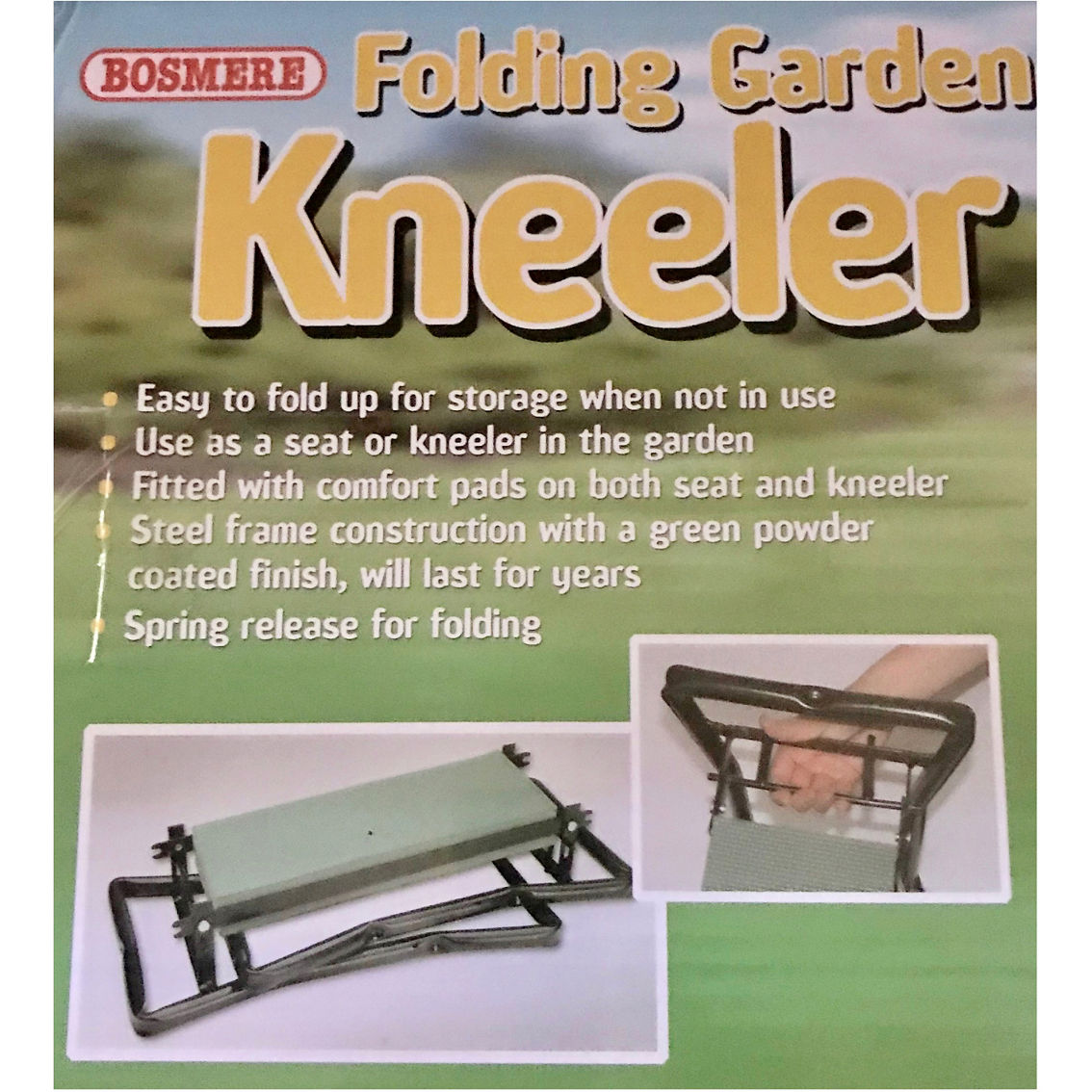 Bosmere 24 in. Folding Kneeler and Garden Seat - Image 4 of 5