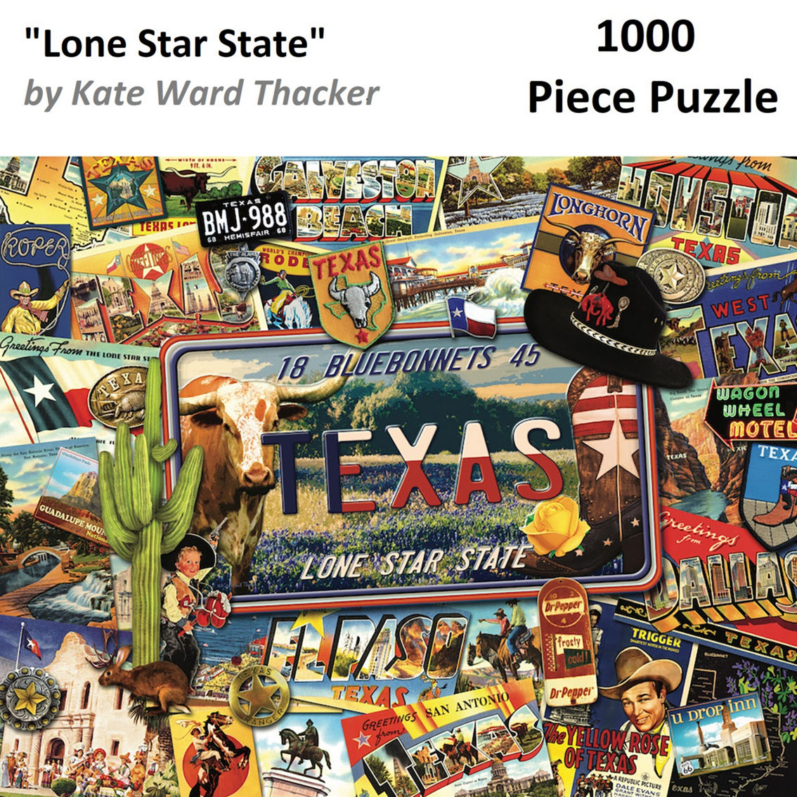 Hart Puzzles Lone Star State 1,000 pc. Puzzle - Image 4 of 6