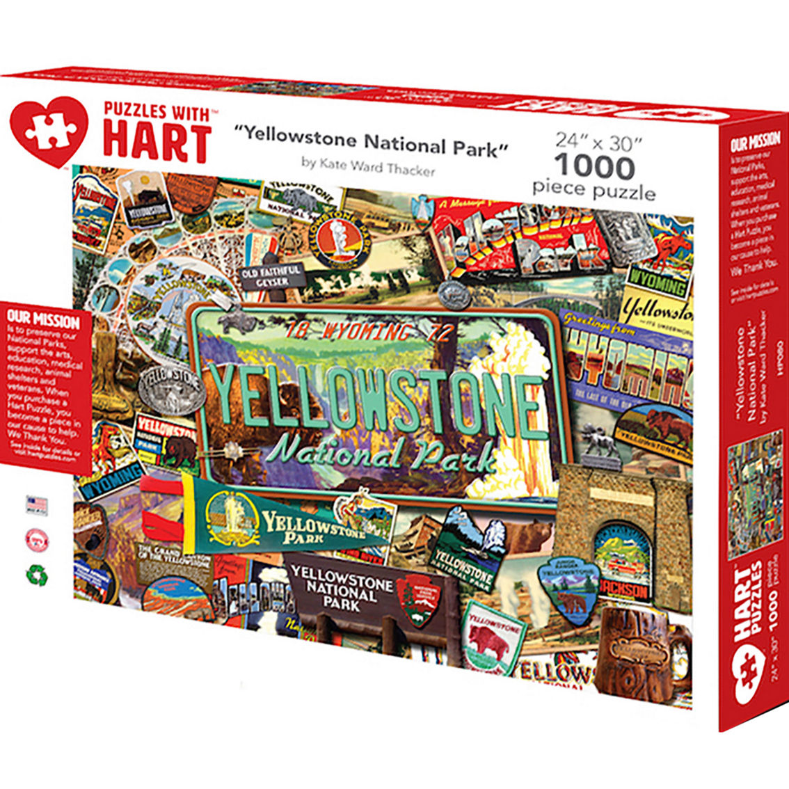 Hart Puzzles Yellowstone National Park 1000 pc. Puzzle - Image 2 of 6