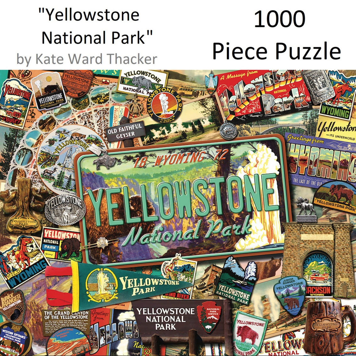 Hart Puzzles Yellowstone National Park 1000 pc. Puzzle - Image 4 of 6