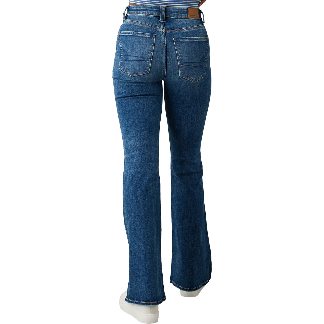 American Eagle Juniors Next Level Super High Waisted Flare Jeans - Image 2 of 5
