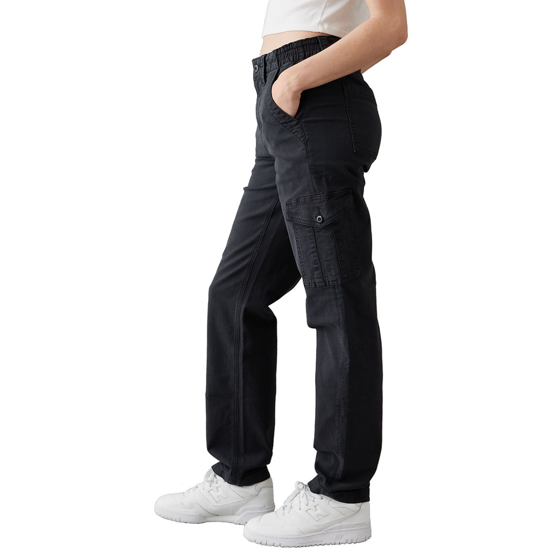 American Eagle Juniors Stretch Cargo Straight Pants - Image 3 of 5