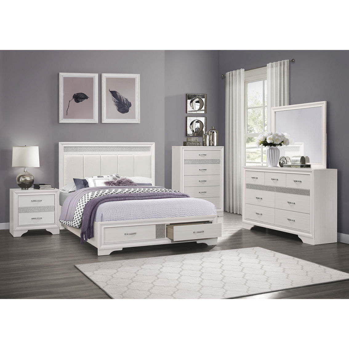 Homelegance Luster Ii Bedroom 5 Pc. Set | Bedroom Sets | Furniture ...