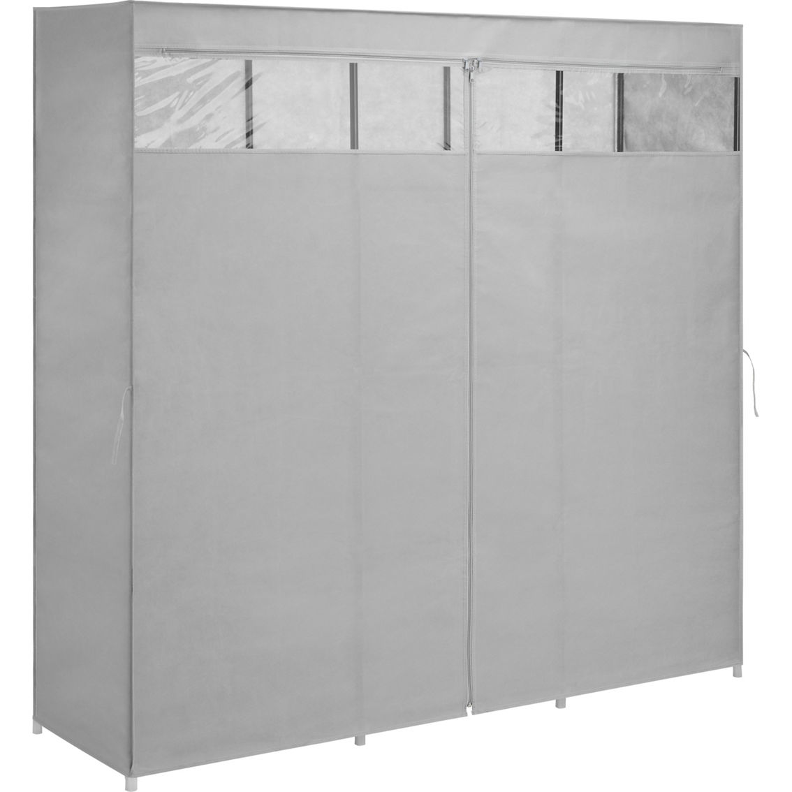 Whitmor Covered Wardrobe with Storage Shelves - Image 2 of 4