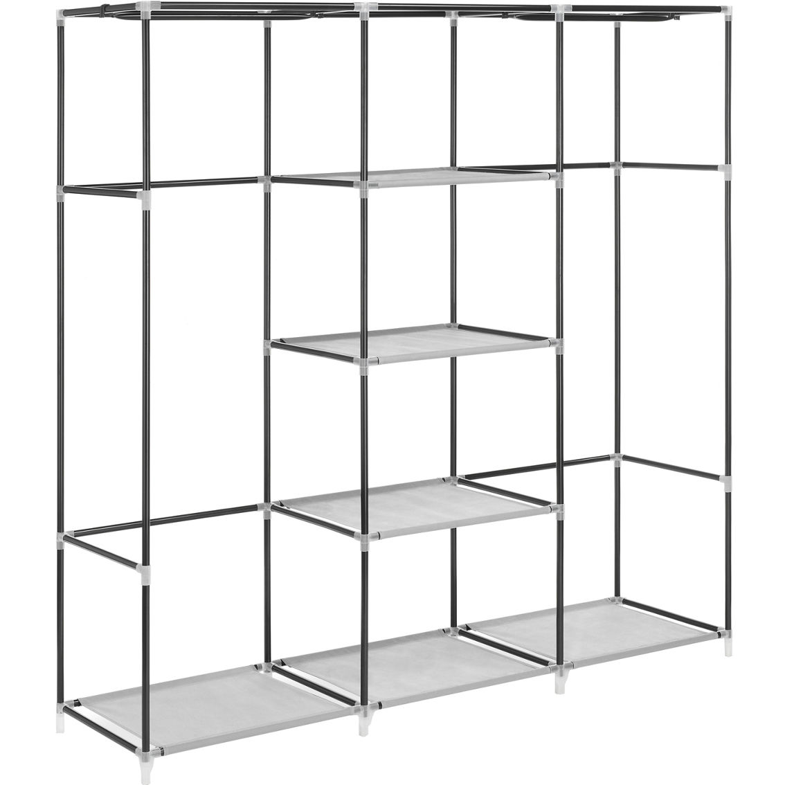 Whitmor Covered Wardrobe with Storage Shelves - Image 3 of 4