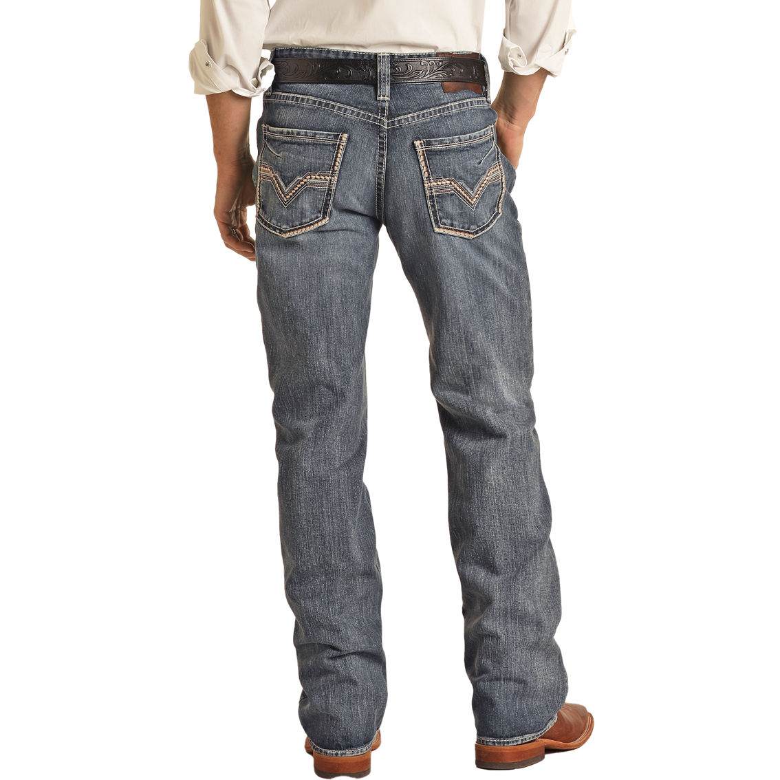 Rock & Roll Denim Double Barrel Relaxed Fit Straight Leg Jeans - Image 2 of 3