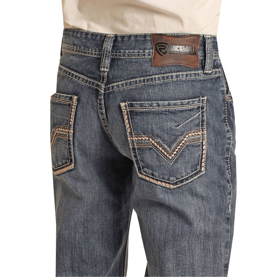Rock & Roll Denim Double Barrel Relaxed Fit Straight Leg Jeans - Image 3 of 3