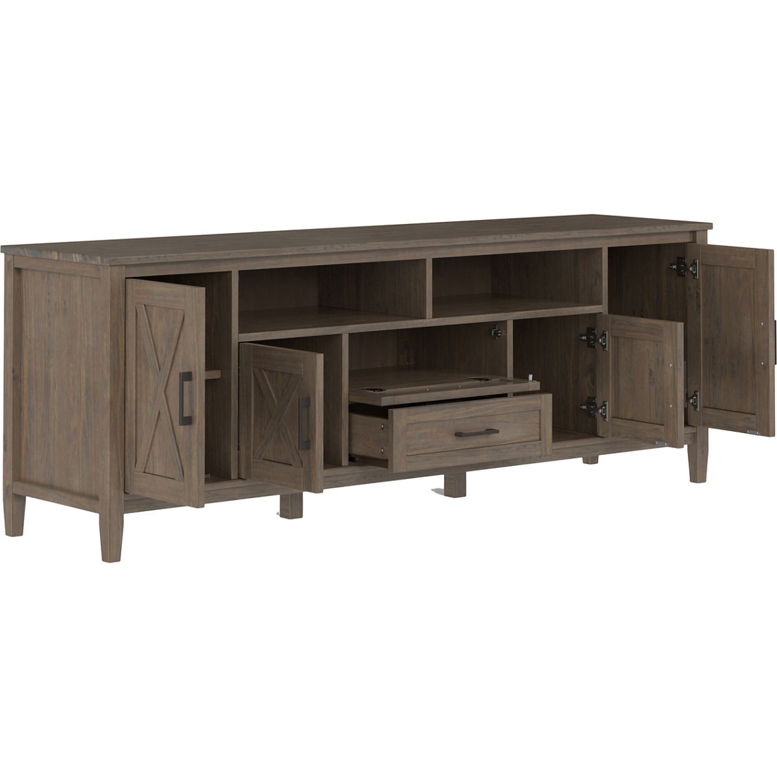 Simpli Home Ela Solid Wood 72 in. TV Media Stand for TVs up to 80 in. - Image 3 of 5