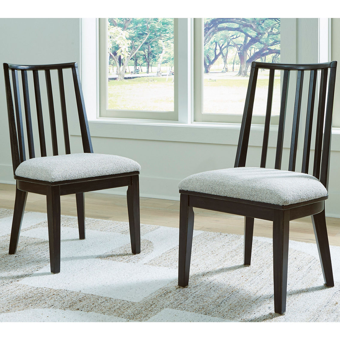 Signature Design by Ashley Galliden 7 pc. Dining Set: Table, 6 Side Chairs - Image 3 of 6