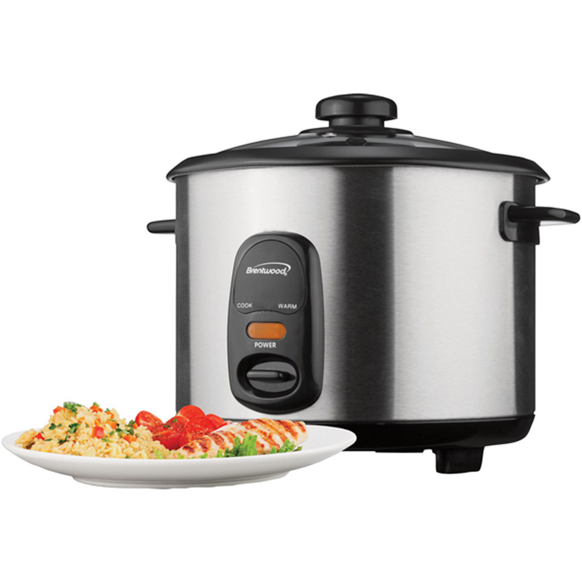 Brentwood Stainless Steel 5 Cup Rice Cooker - Image 3 of 7