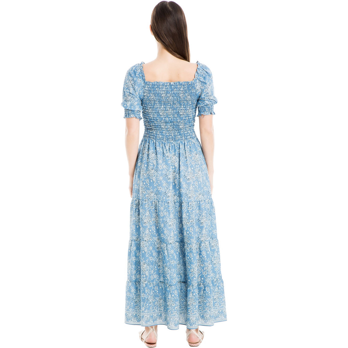Max Studio Smocked Top Tiered Maxi Dress - Image 2 of 3