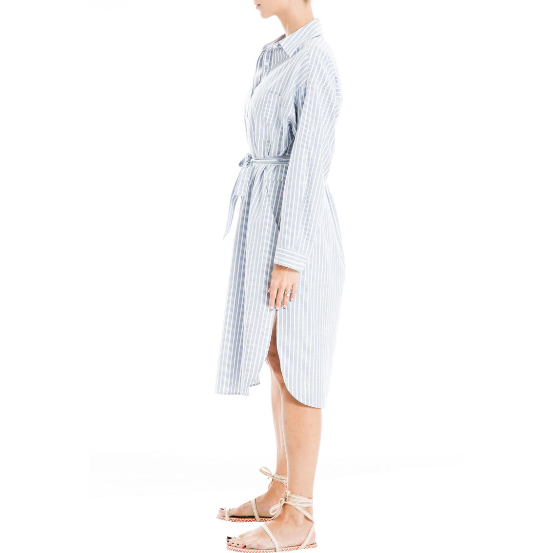 Max Studio Tab Sleeve Shirt Dress - Image 3 of 3