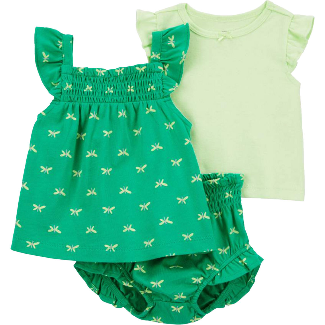 Carter's Baby Girls Butterfly Little Shorts 3 Pc. Set | Baby Girl 0-24 ...
