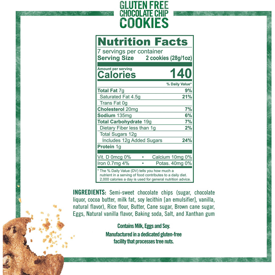 Tate's Gluten Free Chocolate Chip Cookies 7 oz - Image 2 of 2