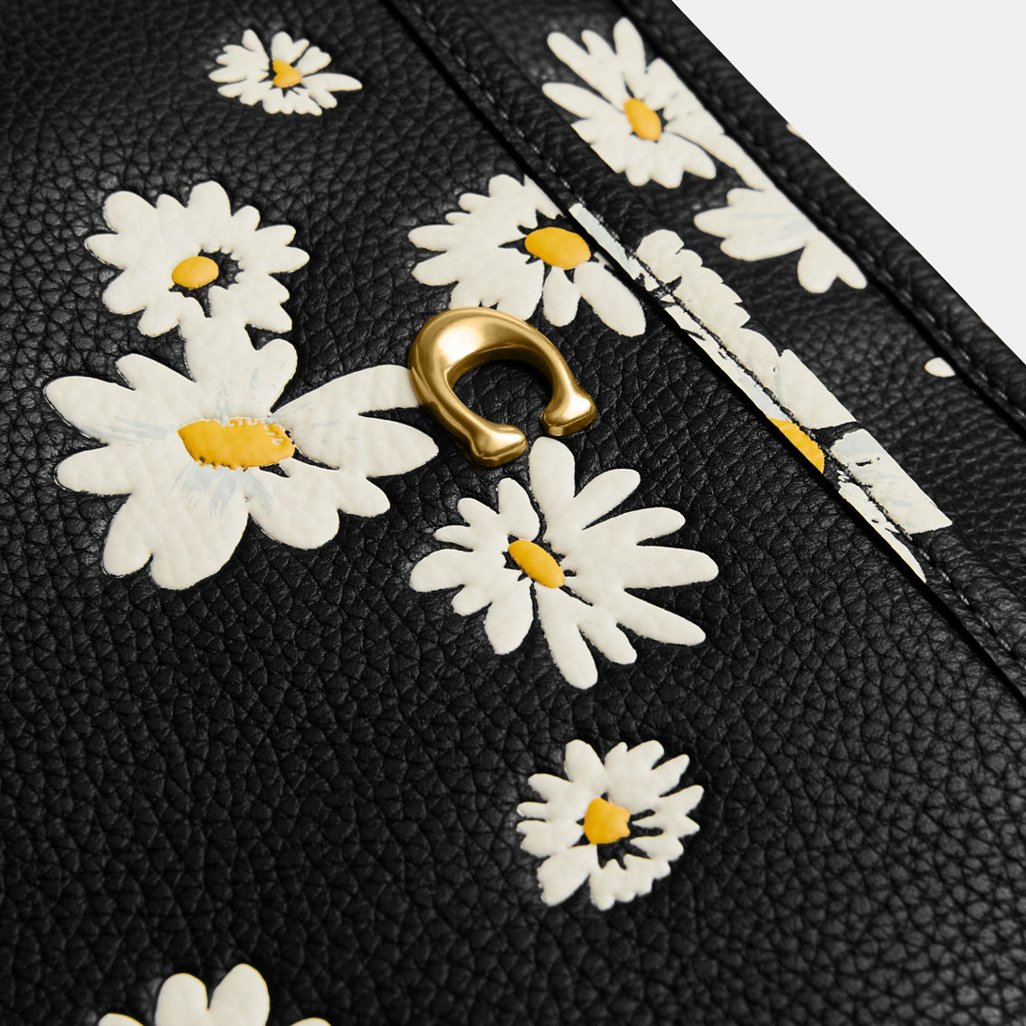 Coach Floral Printed Leather Kitt Crossbody Bag - Image 5 of 5