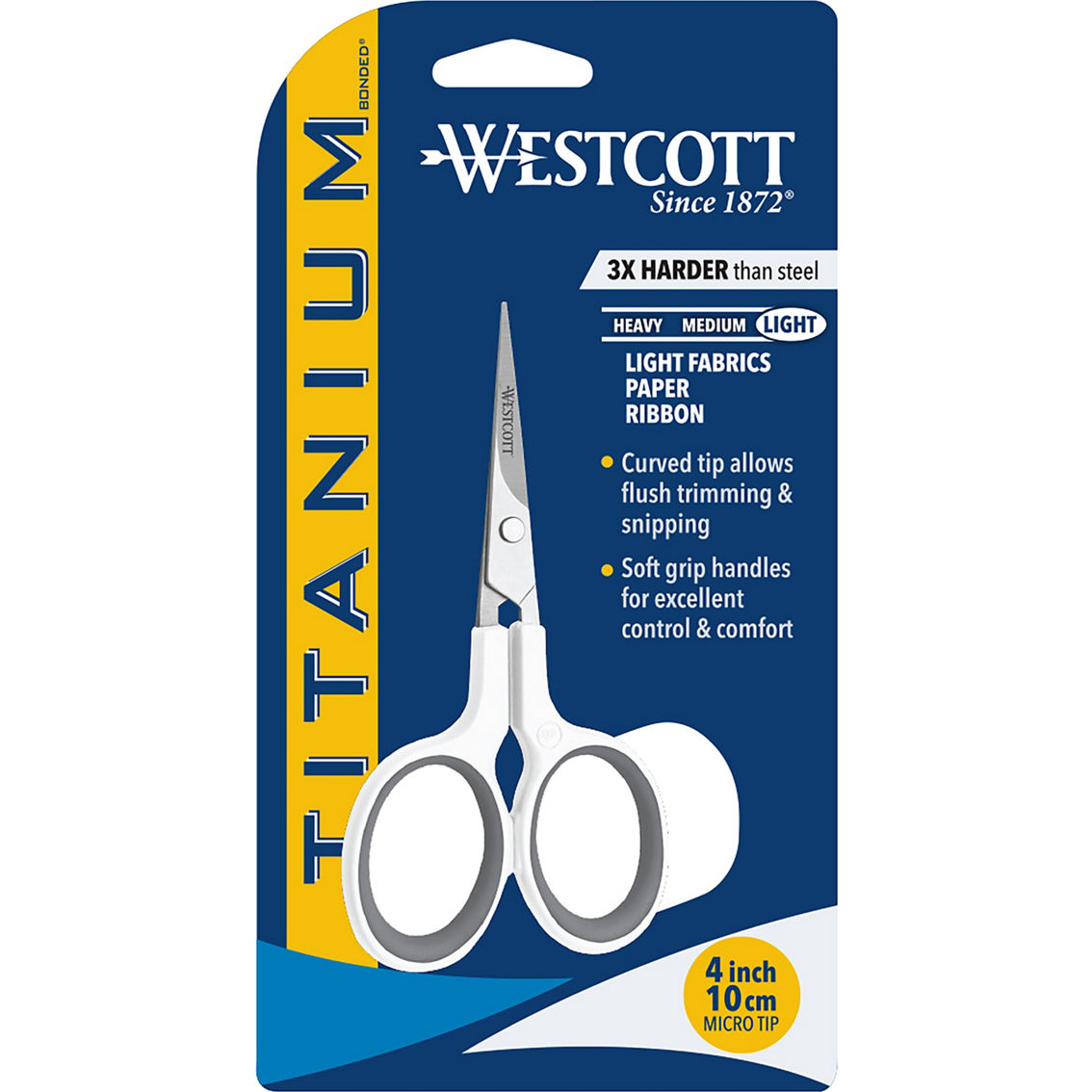 Westcott 4 in. Titanium Bonded Curved Blade Embroidery Scissors - Image 2 of 5