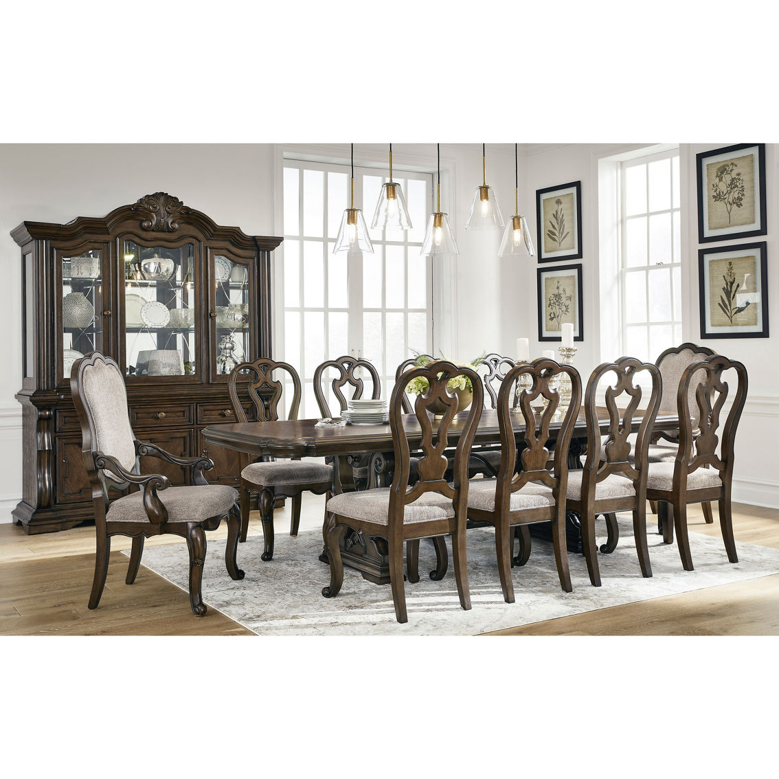 Signature Design by Ashley Maylee Dining 11 pc. Set - Image 2 of 9
