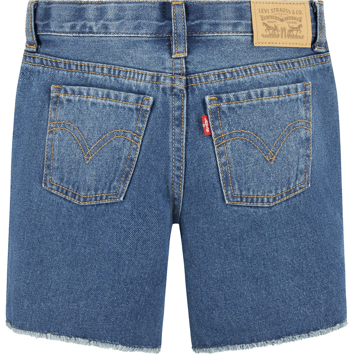 Levi's Little Girls Low Pitch Midi Shorts - Image 2 of 2