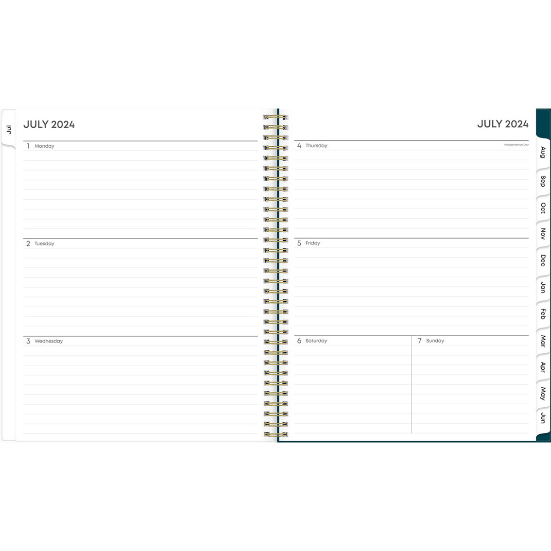 Bluesky 8.5 x 11 in. Weekly/Monthly 2024-2025 Academic Planning Calendar - Image 2 of 3