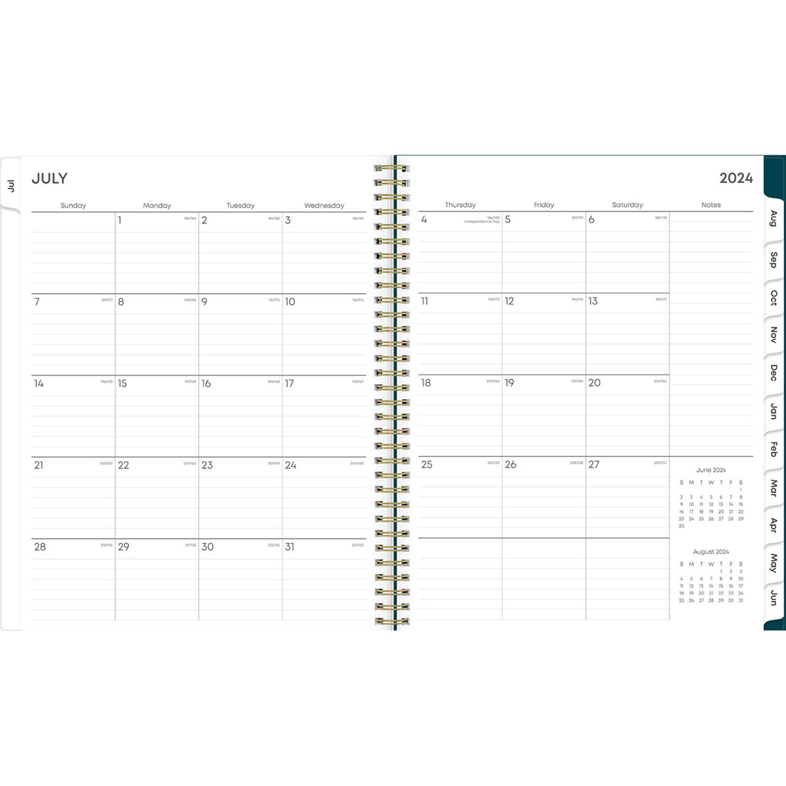 Bluesky 8.5 x 11 in. Weekly/Monthly 2024-2025 Academic Planning Calendar - Image 3 of 3