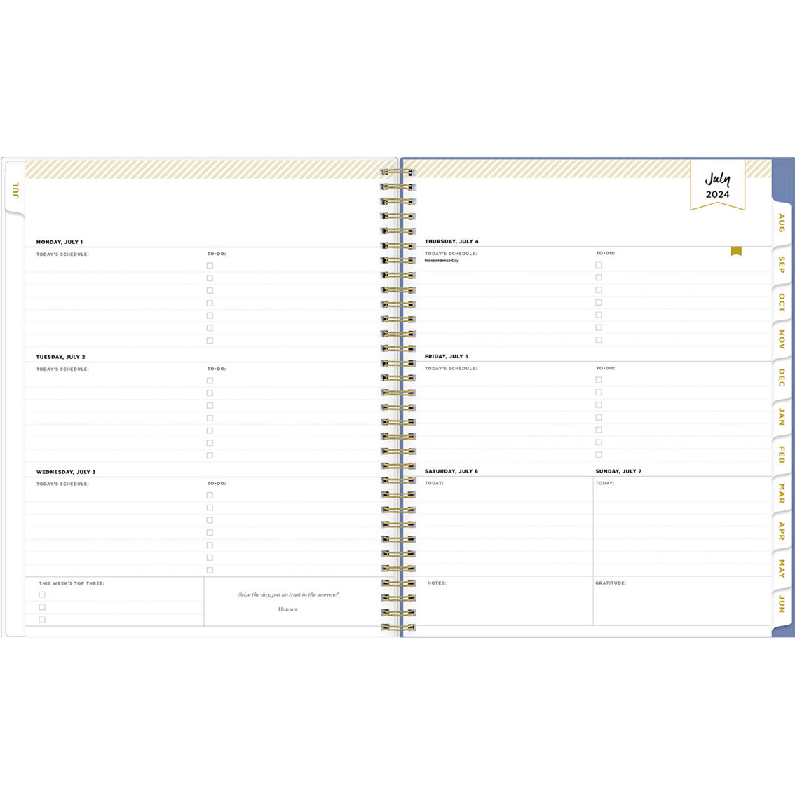 Bluesky 8.5 x 11 in. Weekly/Monthly Academic Planning Calendar - Image 2 of 3