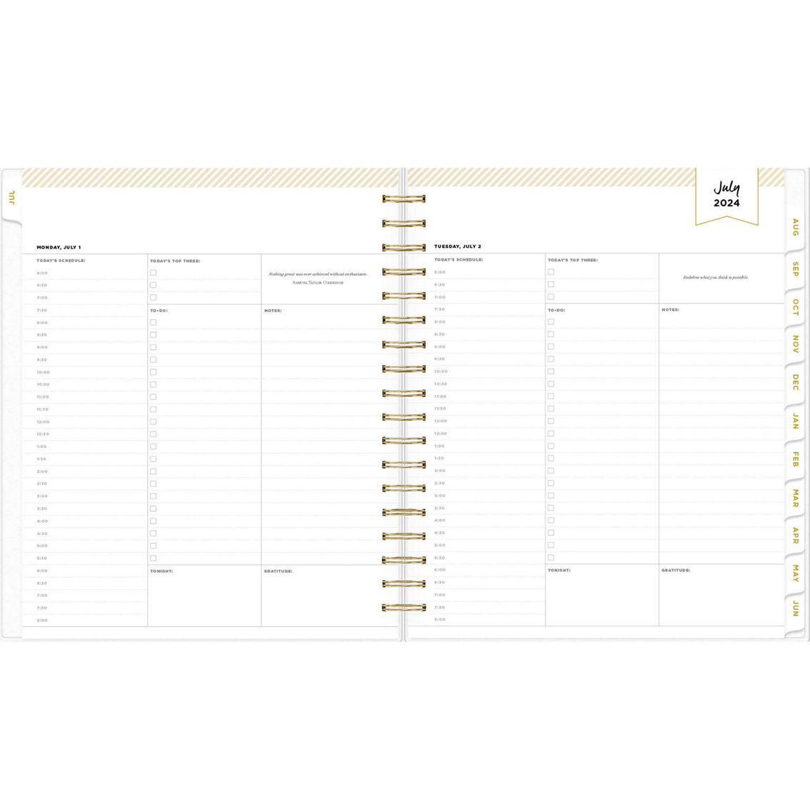 Bluesky 8 x 10 in. Daily/Monthly 2024-2025 Academic Planning Calendar - Image 2 of 3
