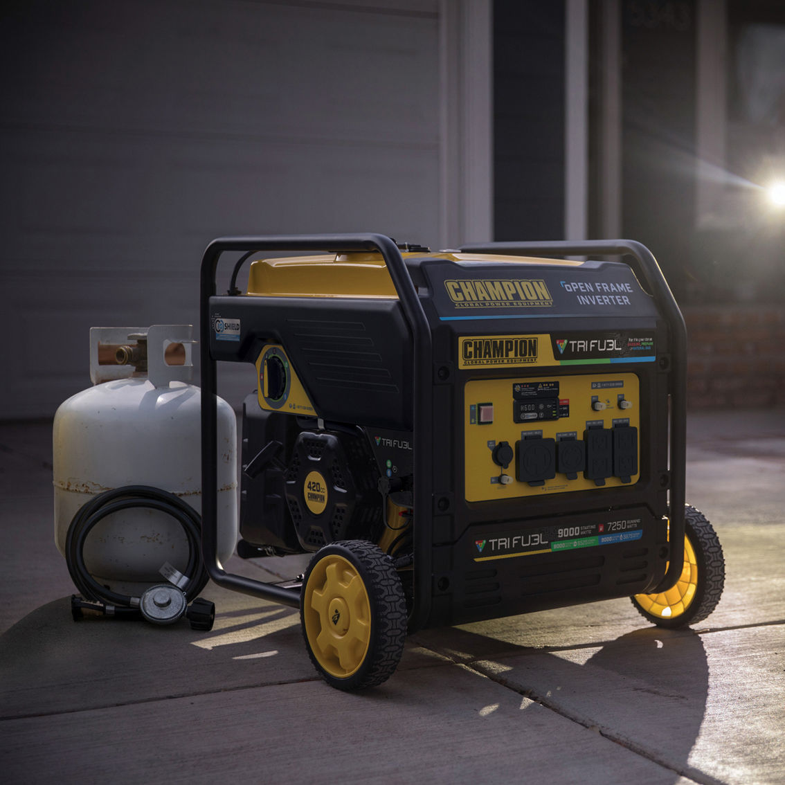 Champion 9000W Tri Fuel Open Frame Inverter Generator with CO Shield - Image 2 of 10