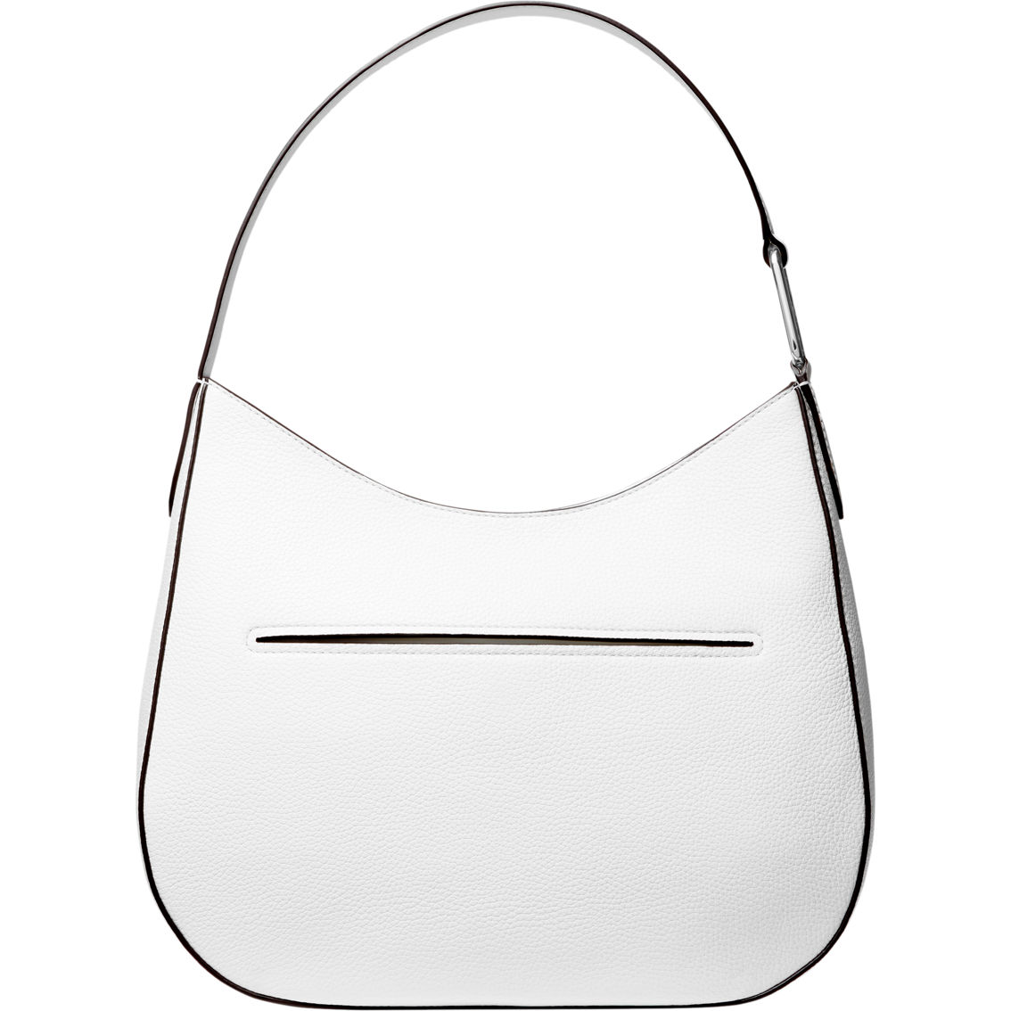 Michael Kors Kensington Optic White Large Top Zip Hobo Shoulder Bag - Image 2 of 4