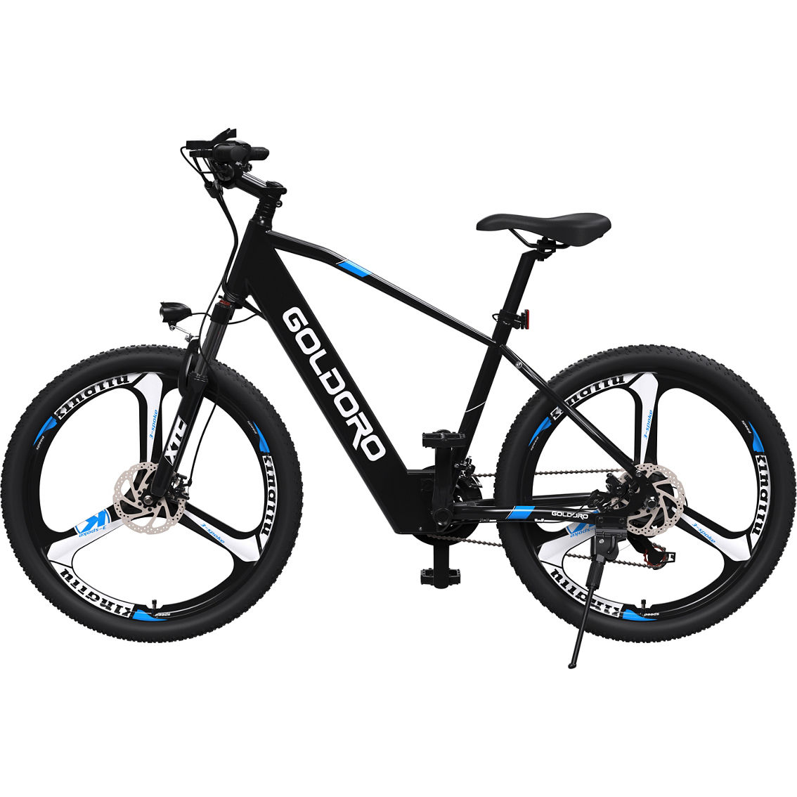 Goldoro Bikes X7 350W 26 in. Electric Mountain Bike with Alloy Wheels - Image 2 of 10