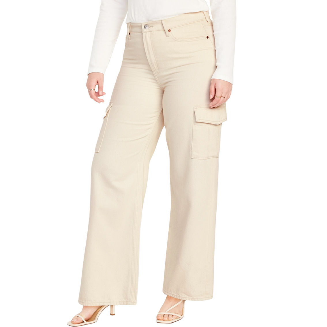 Old Navy Drapey Cargo Wide Leg Pants - Image 2 of 4