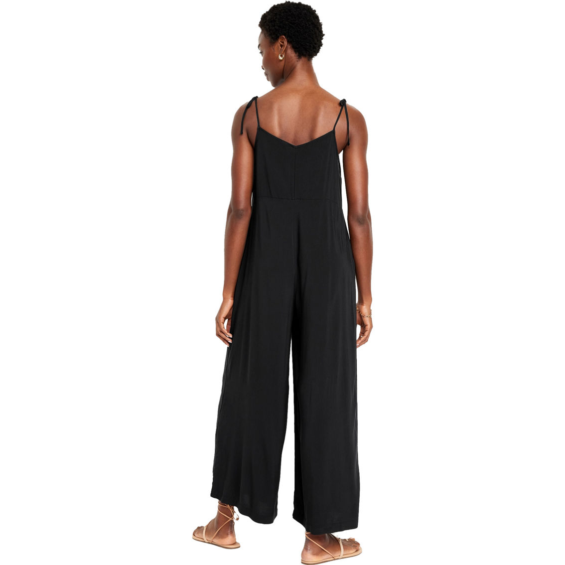 Old Navy Tie Strap Wide-Leg Jumpsuit - Image 2 of 2