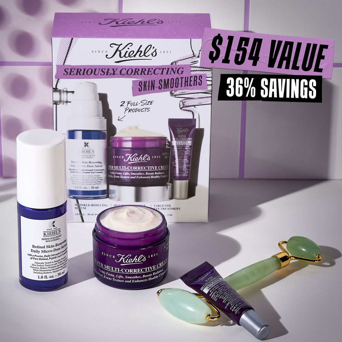 Kiehl's Seriously Correcting Skin Smoothers Gift Set - Image 3 of 4
