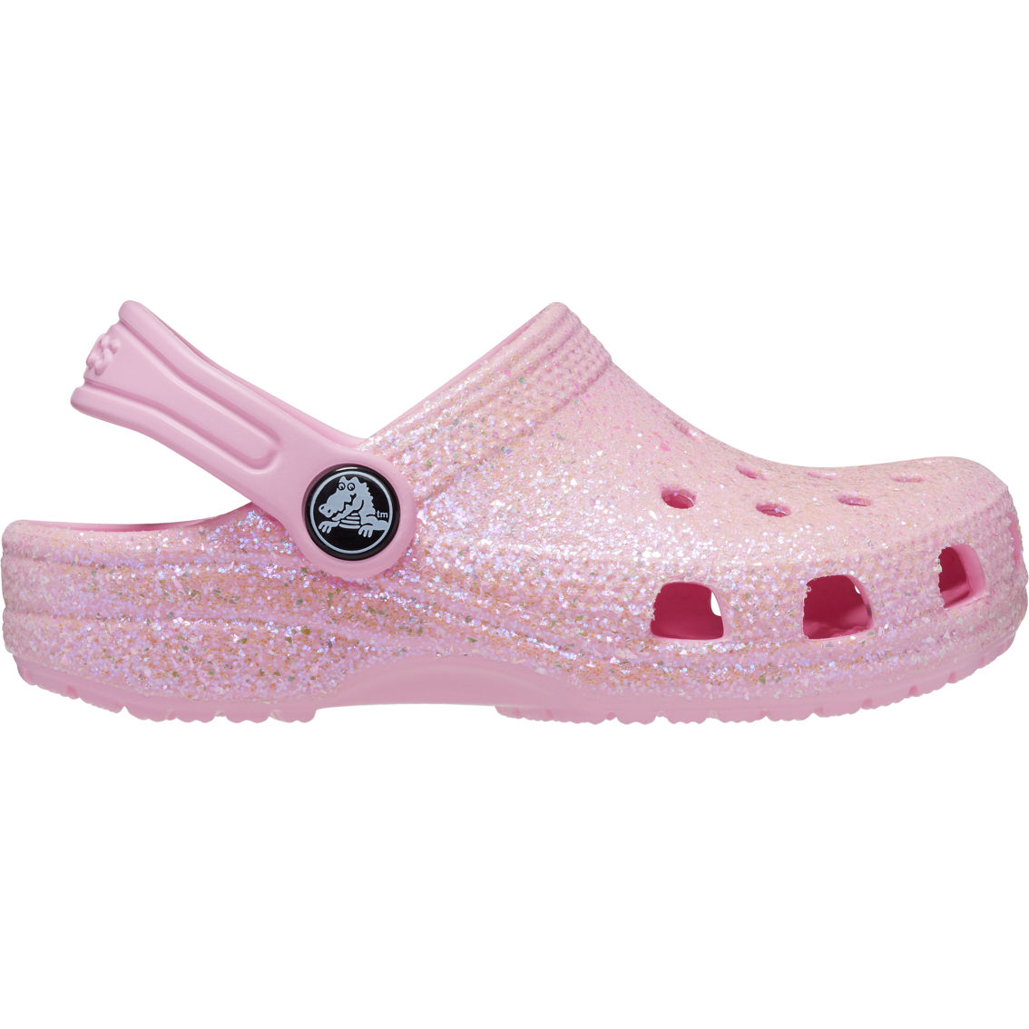 Crocs Toddler Girls Classic Glitter Clogs - Image 2 of 6