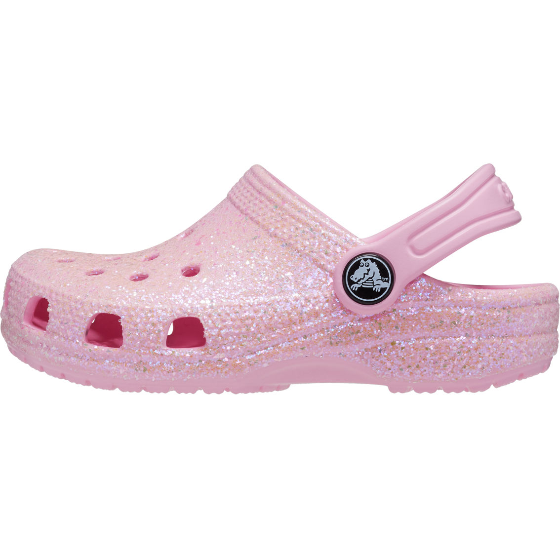 Crocs Toddler Girls Classic Glitter Clogs - Image 3 of 6