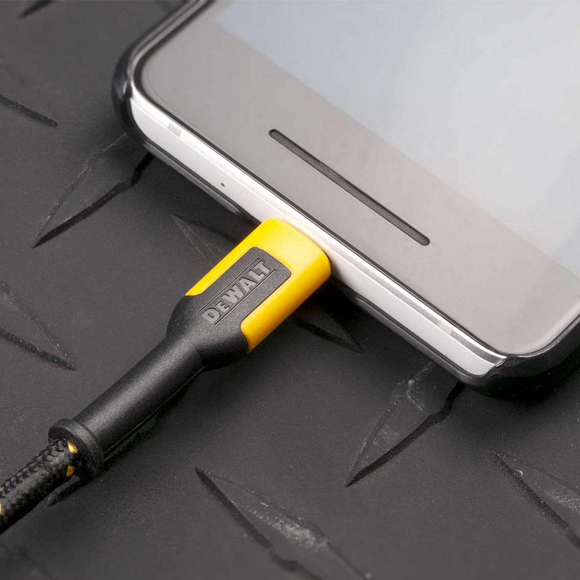 DeWalt 6 ft. Reinforced Braided Charging Cable for Micro-USB - Image 3 of 4