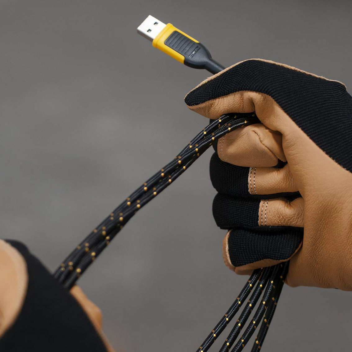 DeWalt 6 ft. Reinforced Braided Charging Cable for Micro-USB - Image 4 of 4