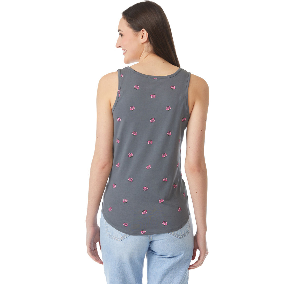 Rebellious One Juniors Rose Tie Front Tee - Image 2 of 2