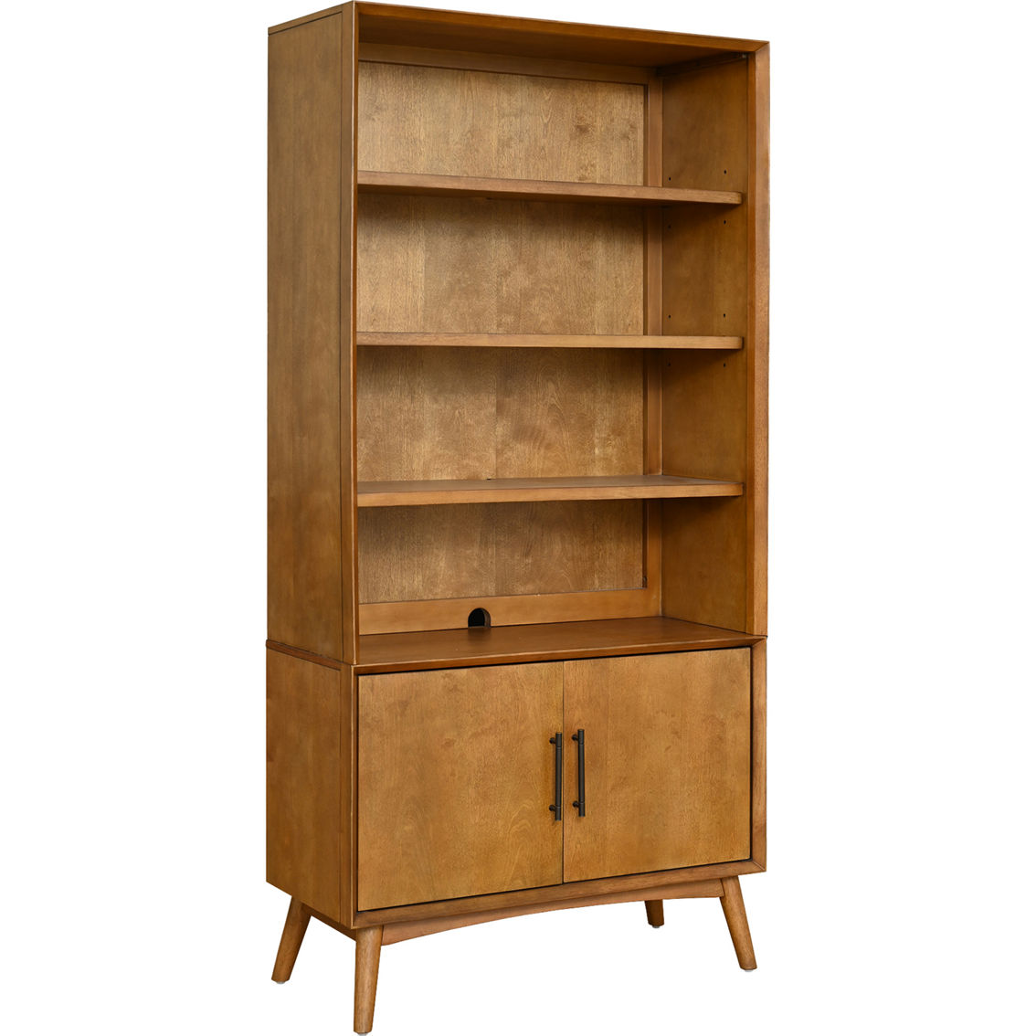Abbyson Retro Mid-Century Light Brown Bookcase - Image 2 of 7
