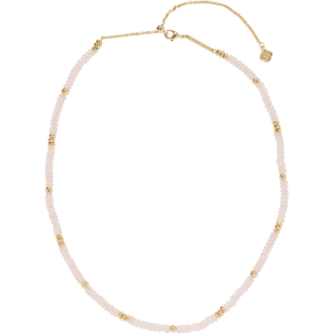 Kendra Scott Deliah Strand Necklace in Gold Rose Quartz - Image 2 of 5