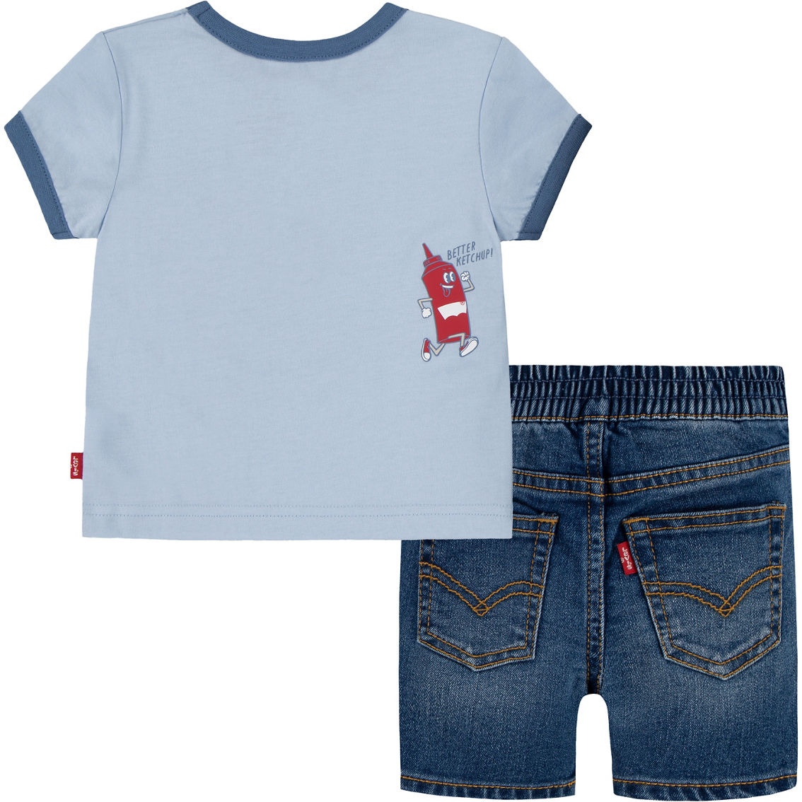 Levi's Baby Boys Cookout Tee and Shorts 2 pc. Set - Image 2 of 7