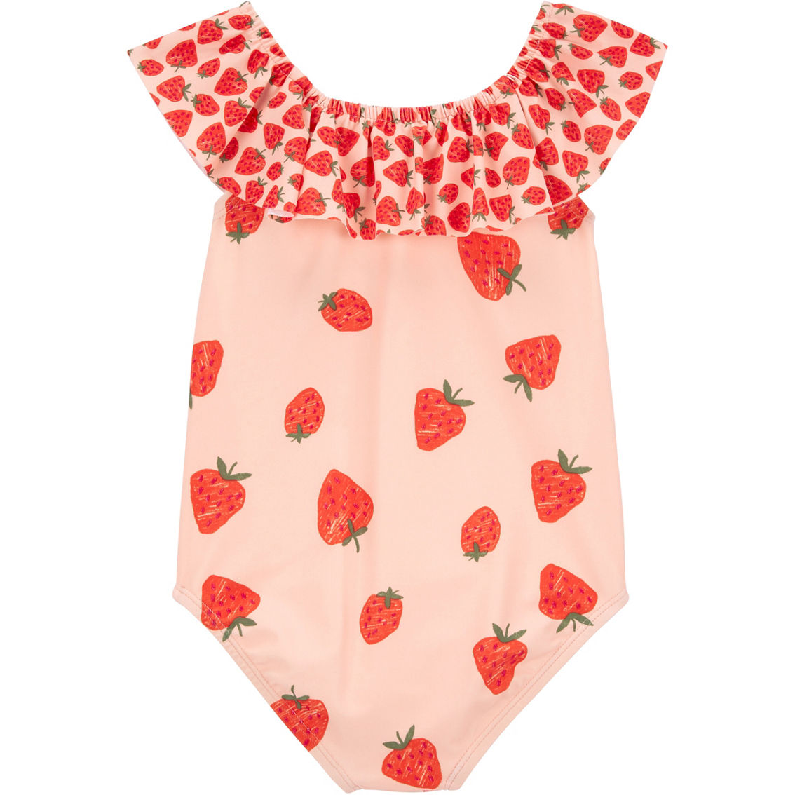 Carter's Toddler Girls Strawberry Ruffled Swimsuit - Image 2 of 2