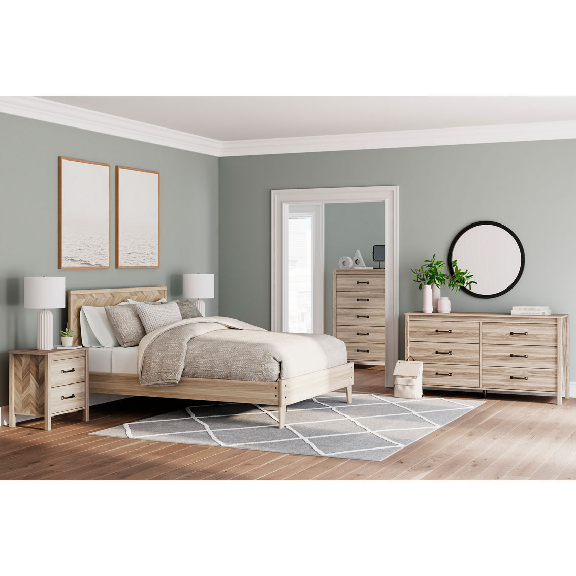 Signature Design by Ashley Battelle Ready-to-Assemble Panel Bed - Image 2 of 7