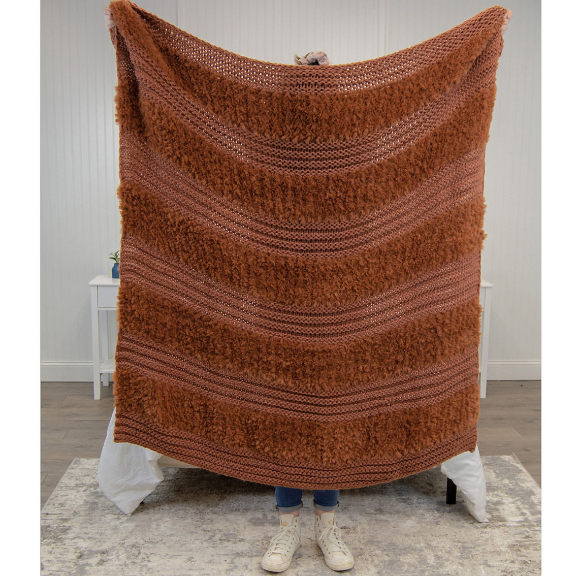 Donna Sharp Plush Knit Decorative Throw - Image 3 of 6